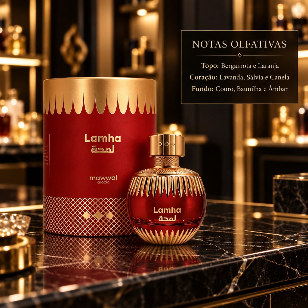 WhatsApp Image 2026-09-23 at 10.25.11 Perfume Árabe Mawwal Aura Lamha Eau de Parfum Masculino 100ml - Imagem 1